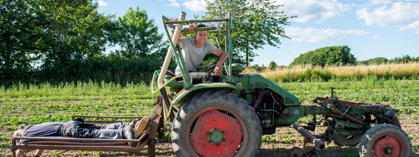 Trecker auf Feld