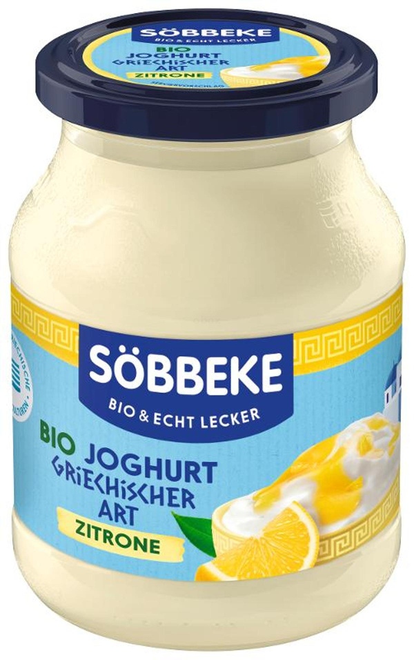 Produktfoto zu Joghurt griech. Art Zitrone 7,5%  500g