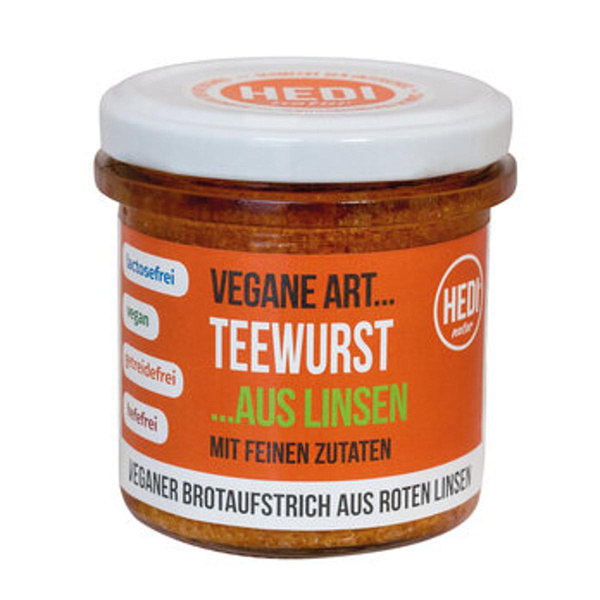 Produktfoto zu Vegane Art...Teewurst, Brotaufstrich aus Linsen 140g