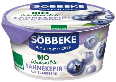 Produktfoto zu Weidemilch Sahnekefir Blaubeere 150g Becher