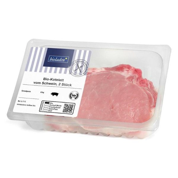 Produktfoto zu b* Kotelett vom Schwein ca. 450g (2 Stück)