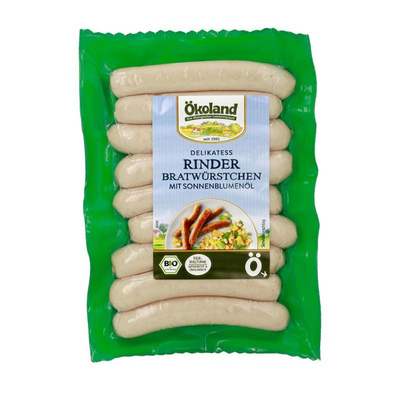 Produktfoto zu Delikatess Rinderbratwürstchen 9 Stück (klein) 180g