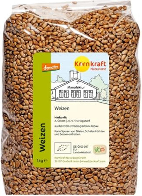 Produktfoto zu Weizen 1 kg demeter