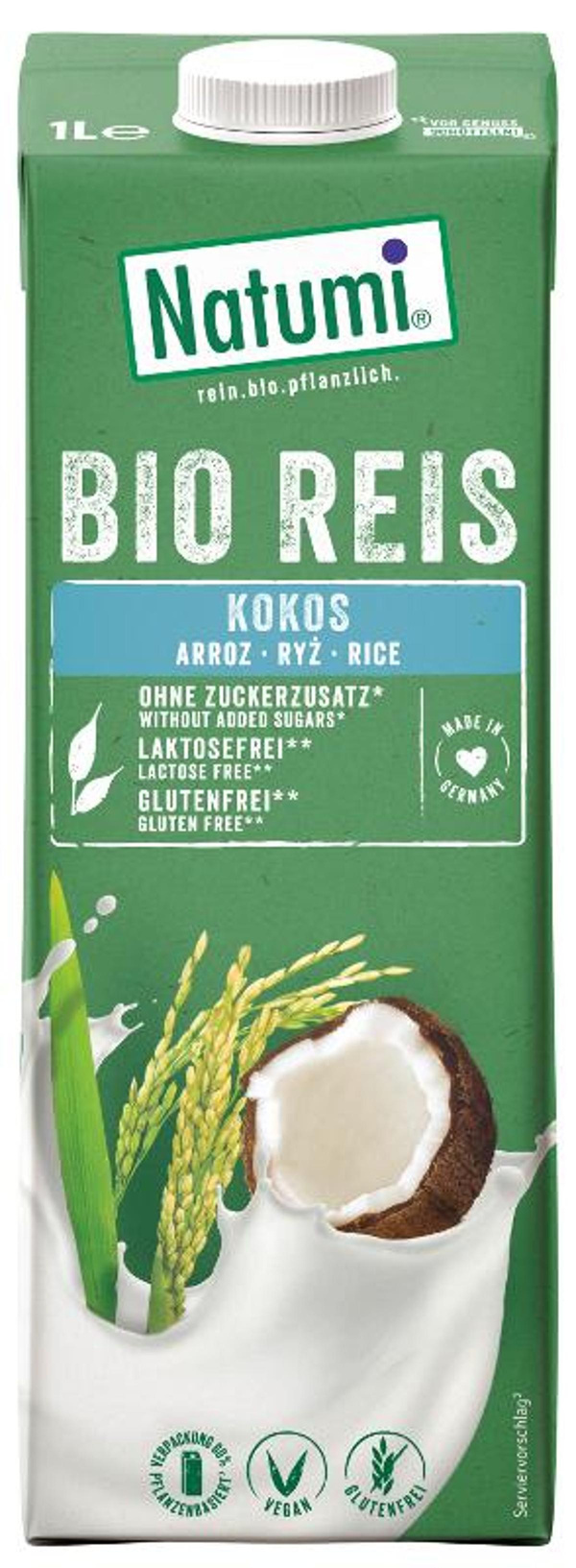 Produktfoto zu Reis-Kokosdrink 1L
