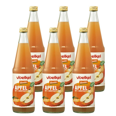 Produktfoto zu Kiste Apfelsaft naturtrüb (6x 0,7l)