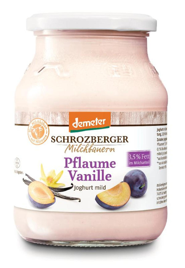 Produktfoto zu Pflaume-Vanille Joghurt 500g