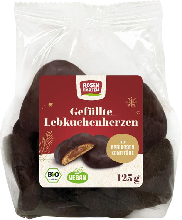 Produktfoto zu Lebkuchen-Herzen mit Aprikosefüllung 125g
