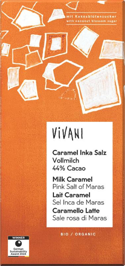 Produktfoto zu Caramel Inka Salz Schokolade (80g)