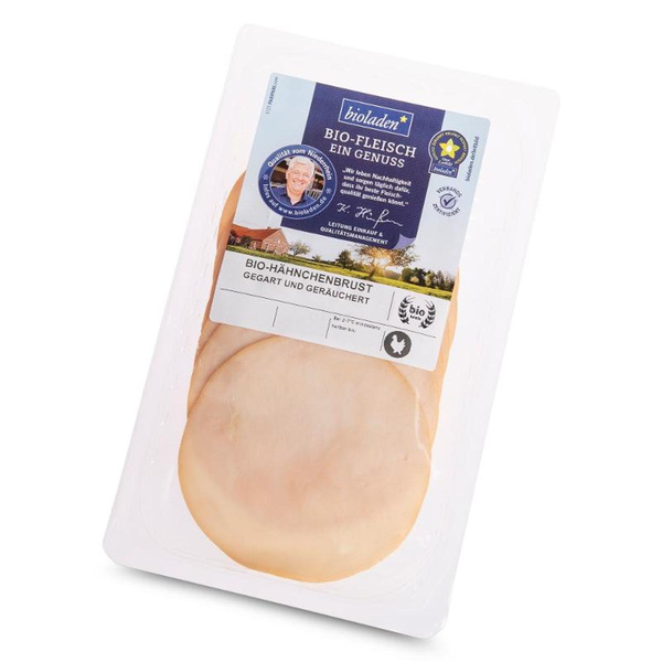 Produktfoto zu b* Hähnchenbrust gegart _ geräuchert 80g