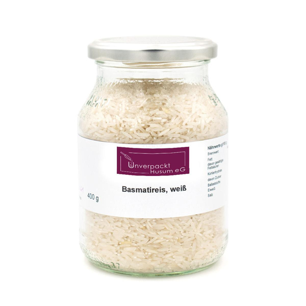 Produktfoto zu Basmatireis (weiß) im Pfandglas 400g