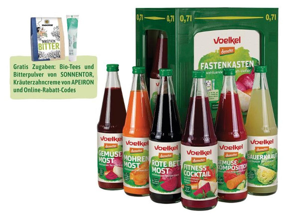 Produktfoto zu Fastenkasten 6 x 0,7l