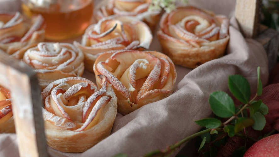 Rezeptbild für Apfelrosen