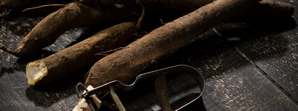 Frau auf einem Gemüsefeld