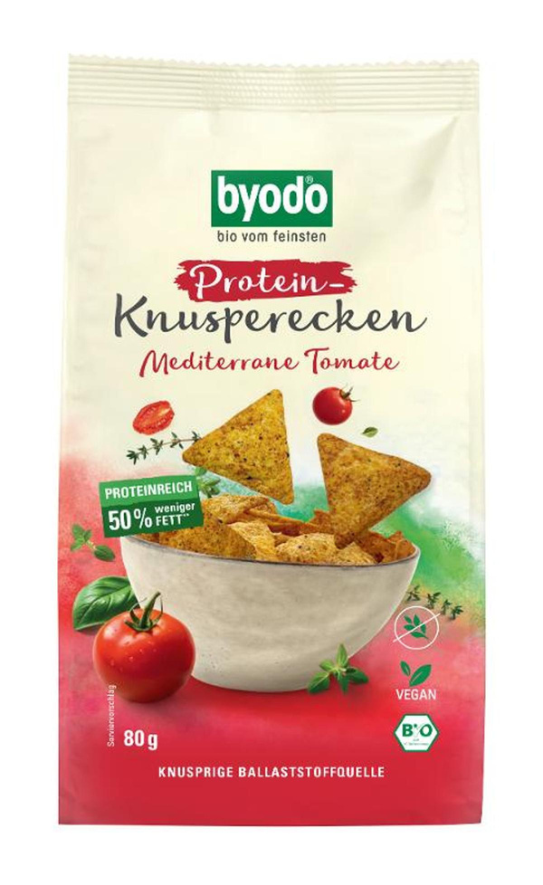 Produktfoto zu Protein Knusperecken Mediterrane Tomate 80g