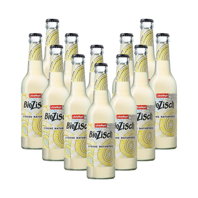 Produktfoto zu Kiste BioZisch Zitrone naturtrüb (12x 0,33l)