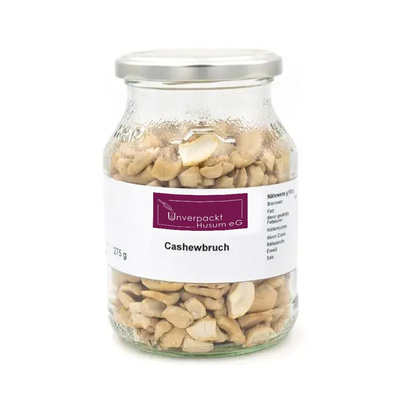 Produktfoto zu Cashewbruch im Pfandglas 275g
