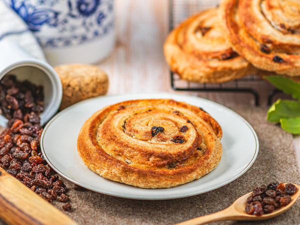 Produktfoto zu Zimtrosinenschnecke