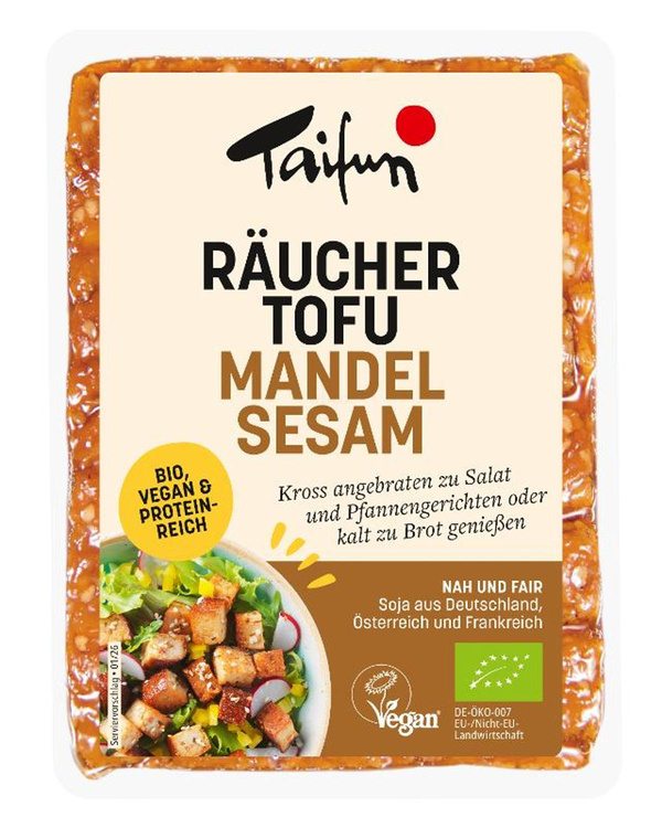 Produktfoto zu Räuchertofu Mandel Sesam 200g