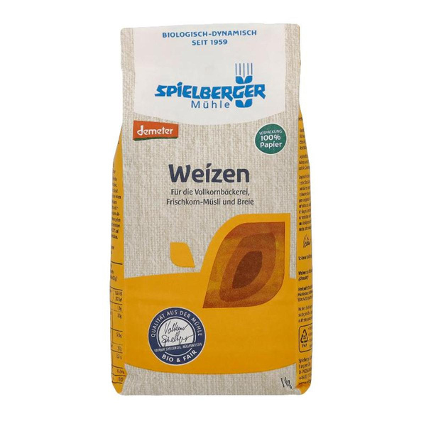 Produktfoto zu Weizen 1 kg demeter