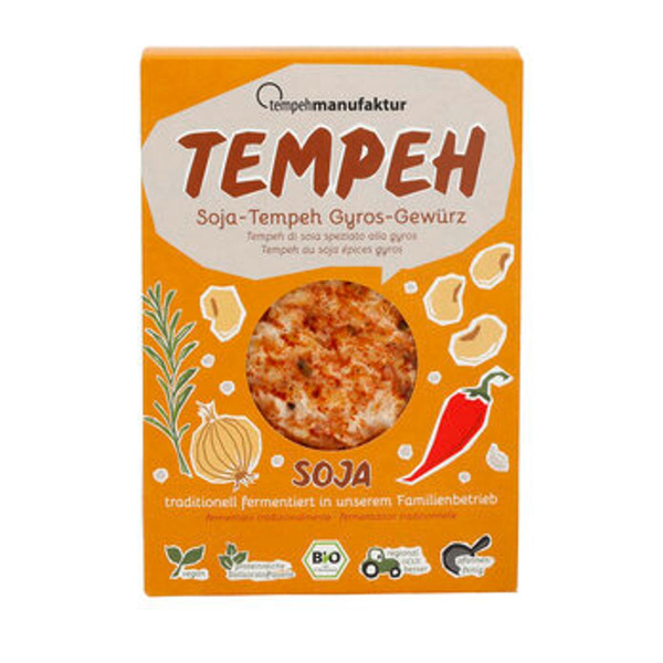 Produktfoto zu Tempeh mit Gyros-Gewürz