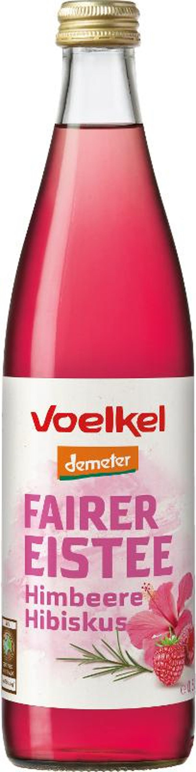 Produktfoto zu Fairer Eistee Himbeer Hibiskus (0,5l)