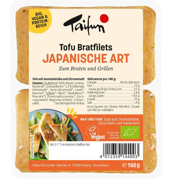Produktfoto zu Tofu Bratfilets Japanische Art
