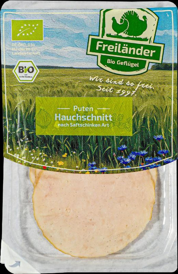 Produktfoto zu Puten-Aufschnitt hauchdünn geschnitten (70g)
