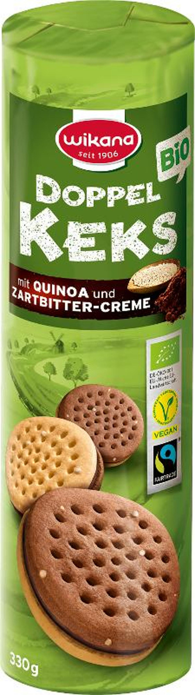 Produktfoto zu Doppelkeks Quinoa ZB-Creme 330g
