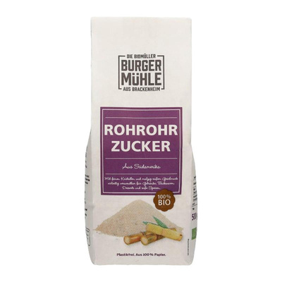 Produktfoto zu Rohrohrzucker 500g