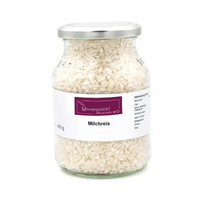 Produktfoto zu Milchreis (rund) im Pfandglas 435g