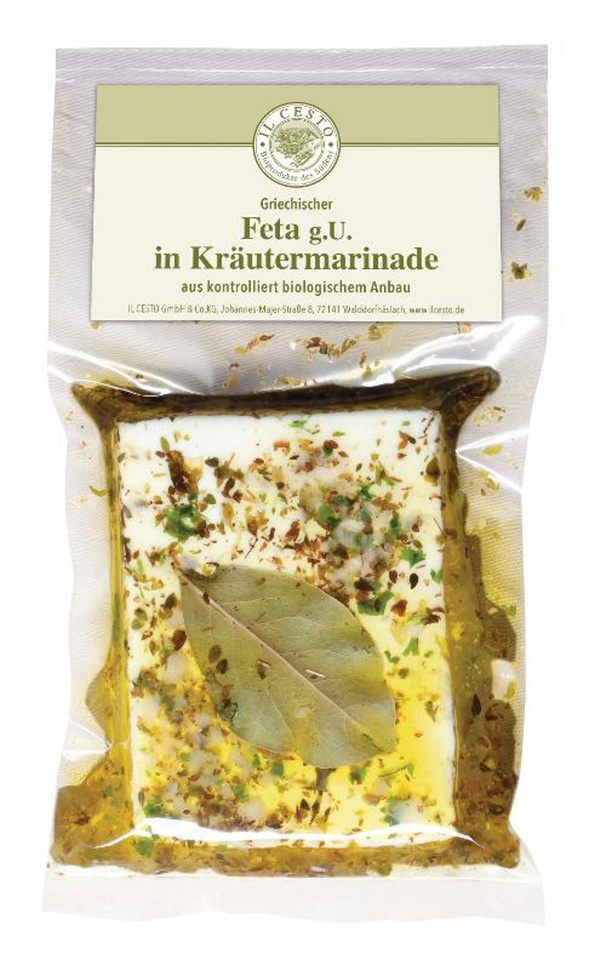 Produktfoto zu Griechischer Feta in Kräutermarinade 175g