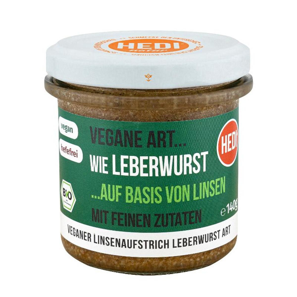 Produktfoto zu Vegane Art...Leberwurst, Brotaufstrich aus Linsen 140g