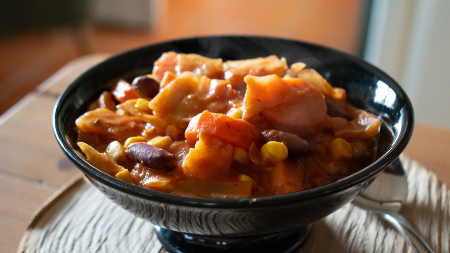 Rezeptbild für Afrikanischer Erdnuss-Eintopf mit Weißkohl