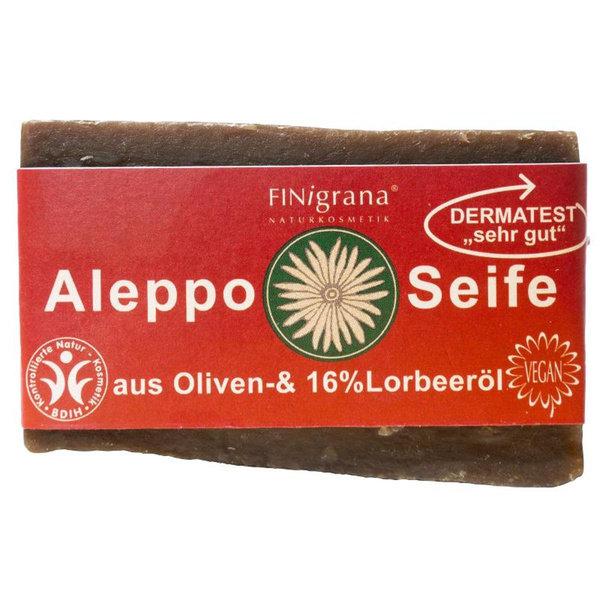 Produktfoto zu Aleppo Seife aus Oliven- & 16% Lorbeeröl 180g