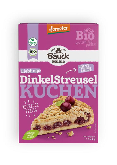 Produktfoto zu Dinkel Streuselkuchen - Backmischung