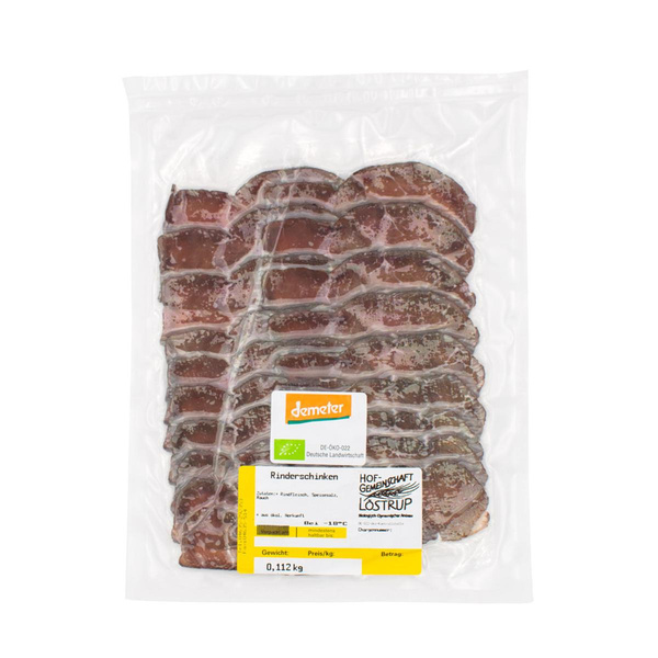 Produktfoto zu Rinderschinken in Scheiben ca.150g