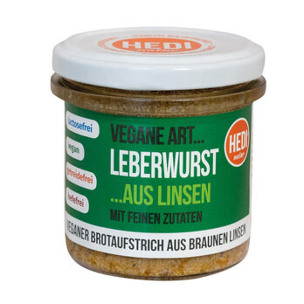 Produktfoto zu Vegane Art...Leberwurst, Brotaufstrich aus Linsen 140g