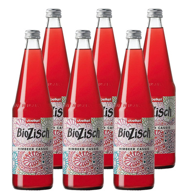 Produktfoto zu BioZisch Himbeer-Cassis Kiste 6x0,7L