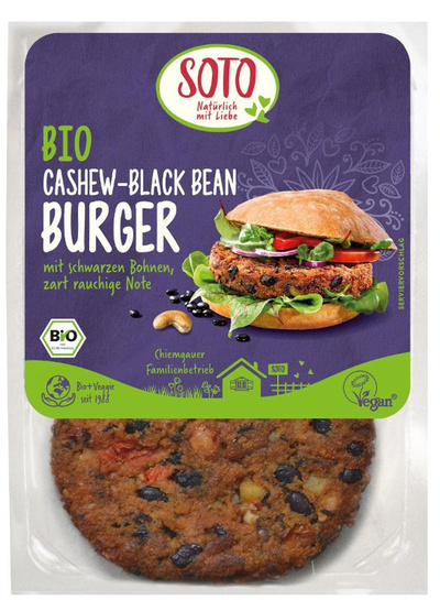 Produktfoto zu Cashew-Black Bean Burger (vegan) 160g