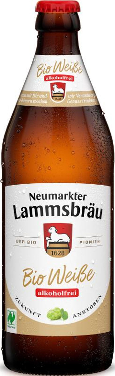 Produktfoto zu Kiste Lammsbräu Weisse Alkoholfrei (10 x 0,5l)