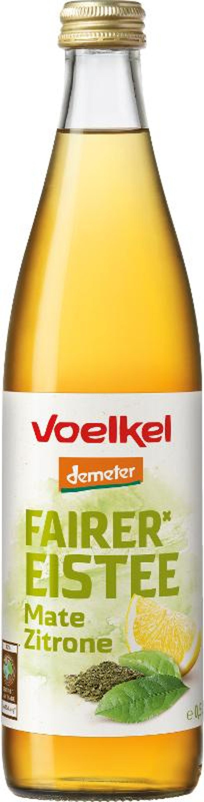 Produktfoto zu Fairer Eistee Mate Zitrone (0,5l)