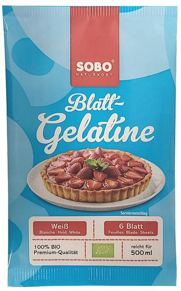 Produktfoto zu Gelatine weiß (6 Blatt)