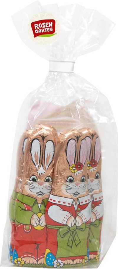 Produktfoto zu Osterhasen Vollmilch Stanniol 5 Stück