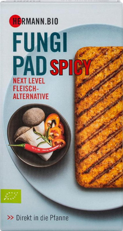 Produktfoto zu Fungi-Pad Spicy Style, Fleisch-Alternative 150g