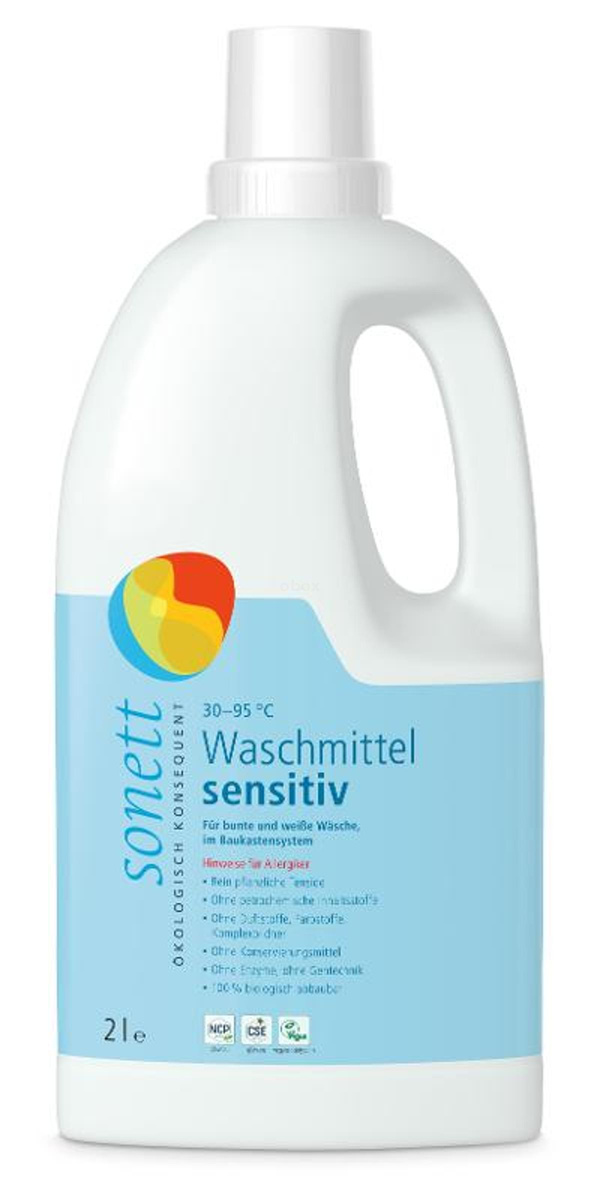 Produktfoto zu Waschmittel flüssig sensitiv 2 Liter