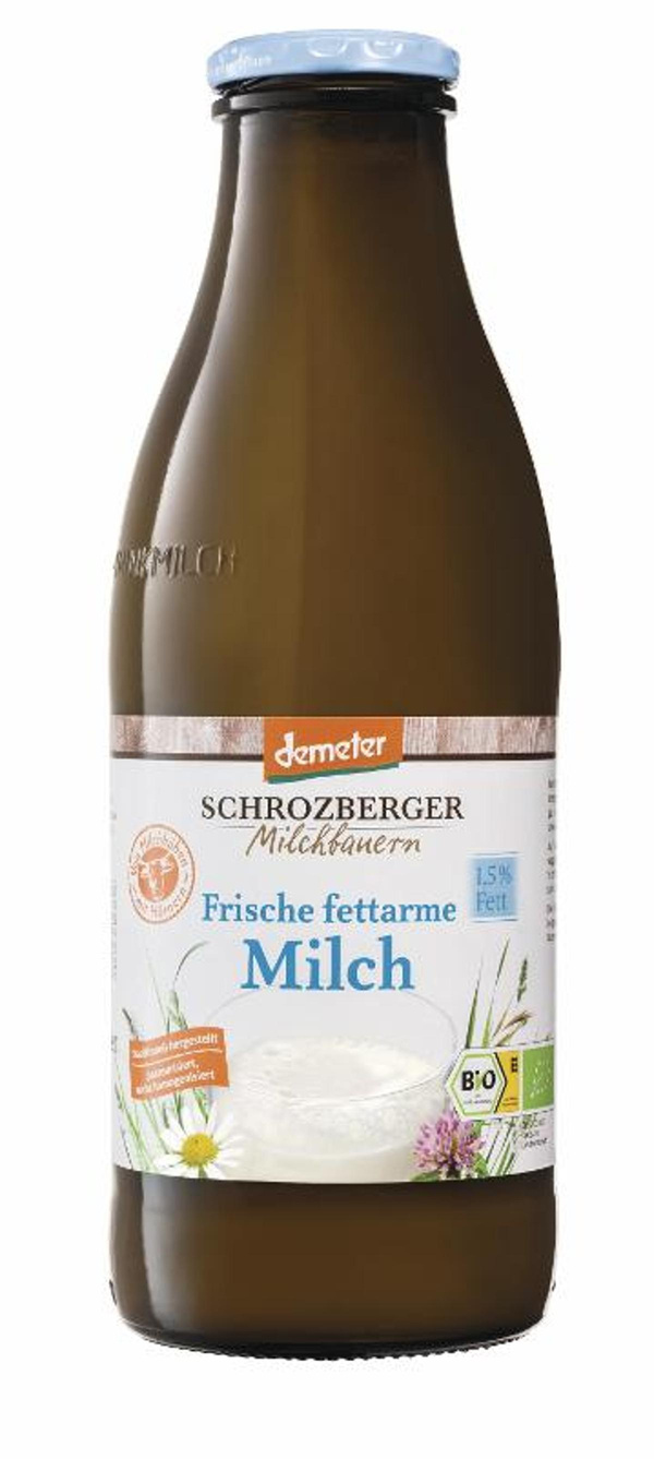 Produktfoto zu Frische fettarme Milch 1,5%  Demeter (Flasche)