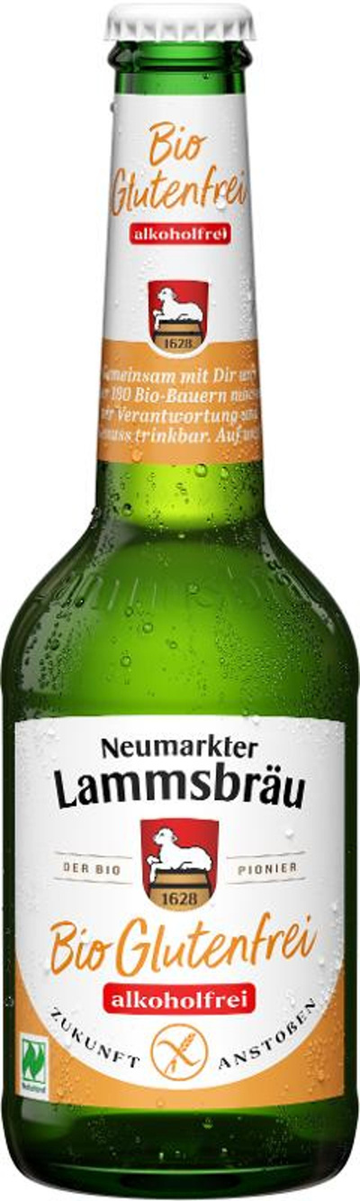 Produktfoto zu Kiste Lammsbräu Glutenfrei alkohlfrei (10 x 0,33l)