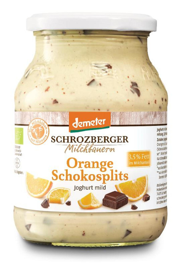 Produktfoto zu Joghurt Orangen Schokosplit 500g