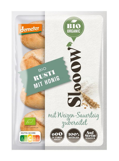 Produktfoto zu Rusti Brötchen mit Honig (4er Beutel Aufbackbrötchen)