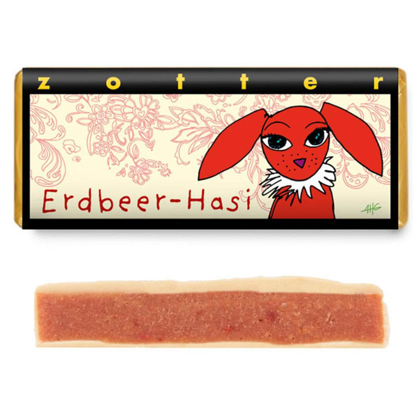 Produktfoto zu Zotter Erdbeer-Hasi